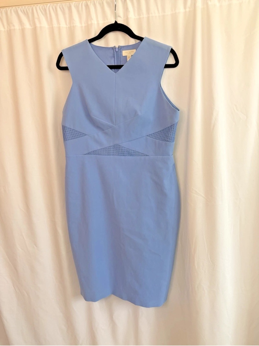 Ted Baker Light Blue Sheath Dress - size 5 Extra Large